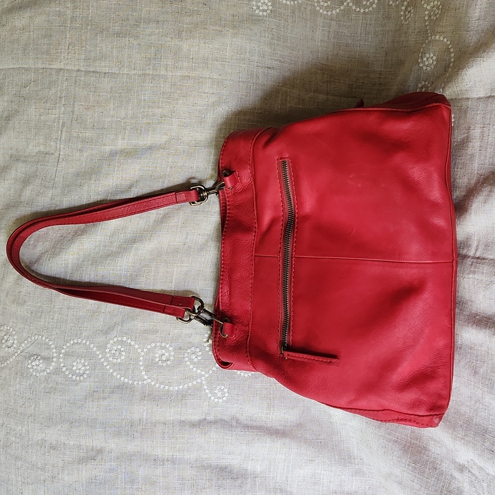 American Leather Company suede shopper.